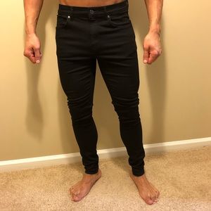 Father Son black stretchy skinny jeans.